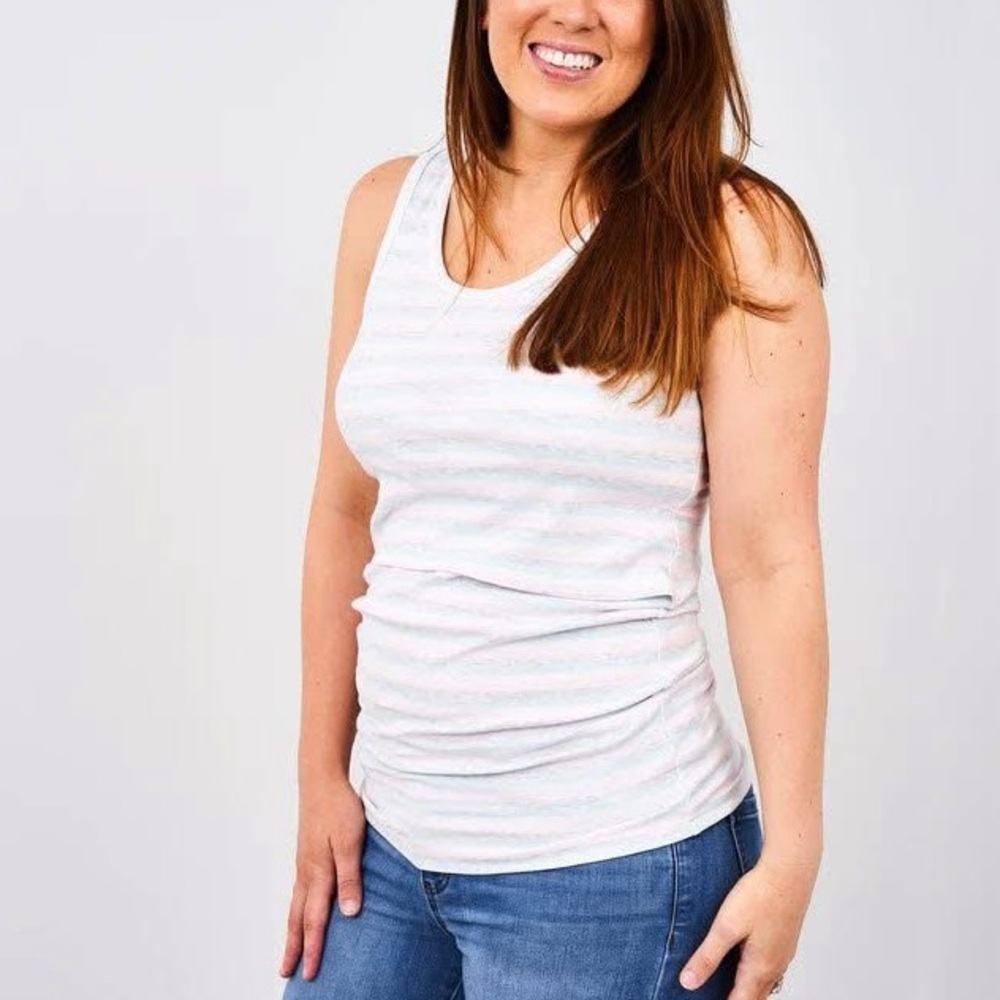 Latched Mama Ribbed Nursing Tank (sz Med)